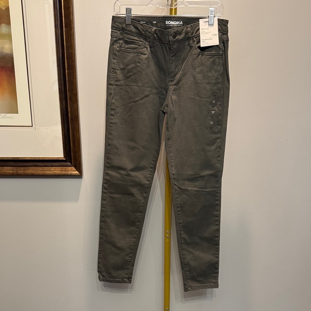 Sonoma Olive-Tone Slim Stretch Jeans NWT 10R